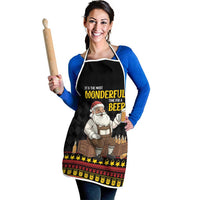 Funny Santa Claus Apron It's The Most Wonderful Time For A Beer - Wonder Print Shop