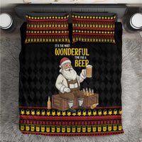Funny Santa Claus Bedding Set It's The Most Wonderful Time For A Beer - Wonder Print Shop