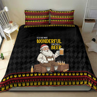 Funny Santa Claus Bedding Set It's The Most Wonderful Time For A Beer - Wonder Print Shop