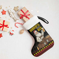 Funny Santa Claus Christmas Stocking It's The Most Wonderful Time For A Beer - Wonder Print Shop