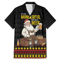 Funny Santa Claus Family Matching Mermaid Dress and Hawaiian Shirt It's The Most Wonderful Time For A Beer - Wonder Print Shop
