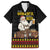 Funny Santa Claus Family Matching Off The Shoulder Long Sleeve Dress and Hawaiian Shirt It's The Most Wonderful Time For A Beer - Wonder Print Shop