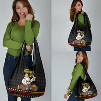 Funny Santa Claus Grocery Bag It's The Most Wonderful Time For A Beer - Wonder Print Shop