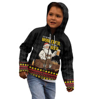 Funny Santa Claus Kid Hoodie It's The Most Wonderful Time For A Beer - Wonder Print Shop