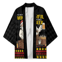 Funny Santa Claus Kimono It's The Most Wonderful Time For A Beer - Wonder Print Shop