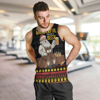 Funny Santa Claus Men Tank Top It's The Most Wonderful Time For A Beer - Wonder Print Shop