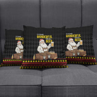 Funny Santa Claus Pillow Cover It's The Most Wonderful Time For A Beer - Wonder Print Shop