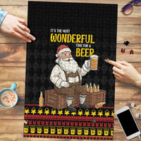 Funny Santa Claus Puzzle It's The Most Wonderful Time For A Beer - Wonder Print Shop