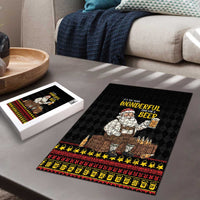 Funny Santa Claus Puzzle It's The Most Wonderful Time For A Beer - Wonder Print Shop