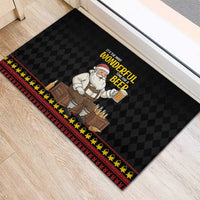 Funny Santa Claus Rubber Doormat It's The Most Wonderful Time For A Beer - Wonder Print Shop