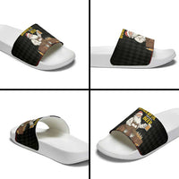 Funny Santa Claus Slide Sandals It's The Most Wonderful Time For A Beer - Wonder Print Shop