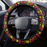 Funny Santa Claus Steering Wheel Cover It's The Most Wonderful Time For A Beer - Wonder Print Shop