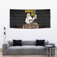 Funny Santa Claus Tapestry It's The Most Wonderful Time For A Beer - Wonder Print Shop