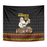 Funny Santa Claus Tapestry It's The Most Wonderful Time For A Beer - Wonder Print Shop