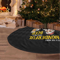 Funny Santa Claus Tree Skirt It's The Most Wonderful Time For A Beer - Wonder Print Shop