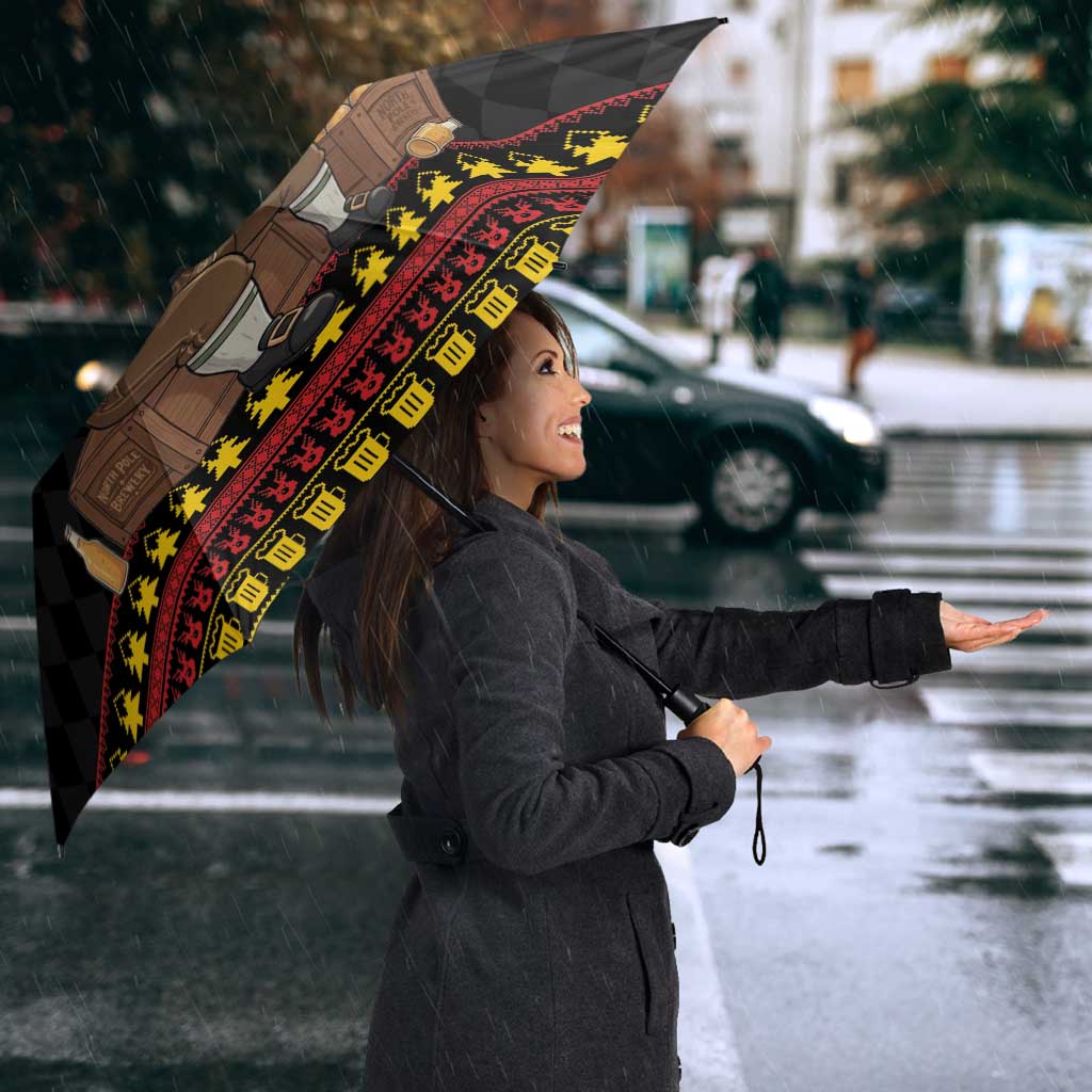 Funny Santa Claus Umbrella It's The Most Wonderful Time For A Beer - Wonder Print Shop