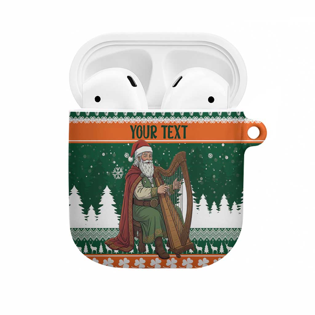 Ireland Christmas Personalized AirPods Case Daidi na Nollag With Irish Harp - Wonder Print Shop