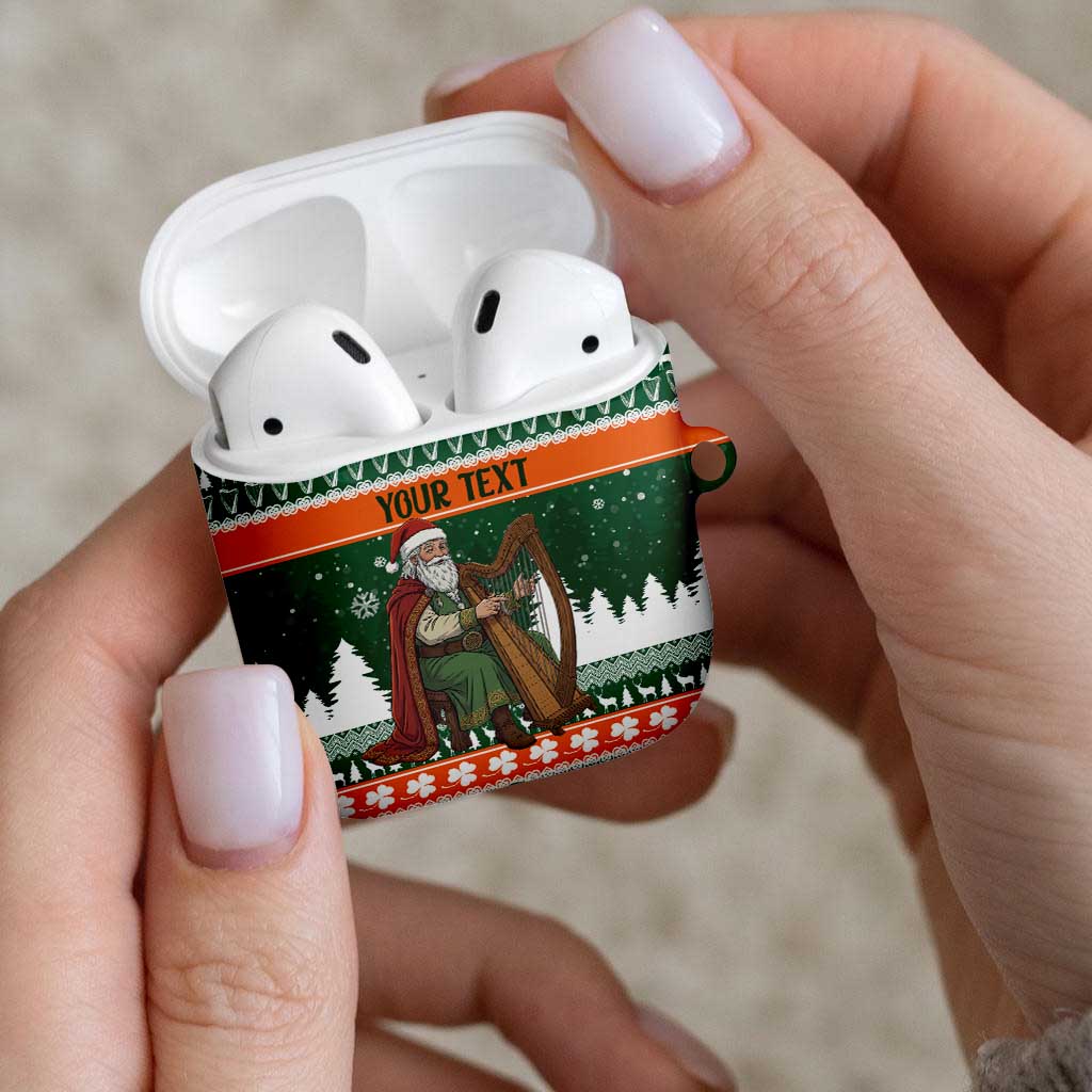 Ireland Christmas Personalized AirPods Case Daidi na Nollag With Irish Harp - Wonder Print Shop
