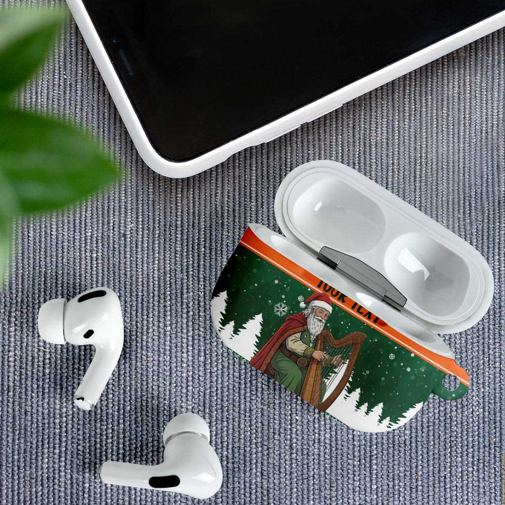 Ireland Christmas Personalized AirPods Case Daidi na Nollag With Irish Harp - Wonder Print Shop