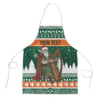 Ireland Christmas Personalized Apron Daidi na Nollag With Irish Harp - Wonder Print Shop