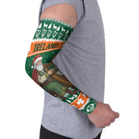 Ireland Christmas Personalized Arm Sleeves Daidi na Nollag With Irish Harp - Wonder Print Shop