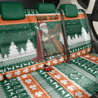 Ireland Christmas Personalized Back Car Seat Cover Daidi na Nollag With Irish Harp - Wonder Print Shop
