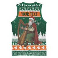 Ireland Christmas Personalized Basketball Jersey Daidi na Nollag With Irish Harp - Wonder Print Shop