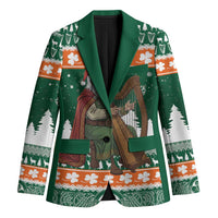Ireland Christmas Personalized Blazer Daidi na Nollag With Irish Harp - Wonder Print Shop