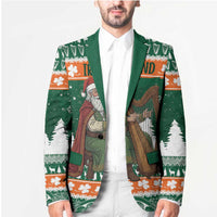 Ireland Christmas Personalized Blazer Daidi na Nollag With Irish Harp - Wonder Print Shop
