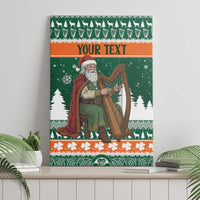 Ireland Christmas Personalized Canvas Wall Art Daidi na Nollag With Irish Harp - Wonder Print Shop