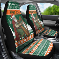 Ireland Christmas Personalized Car Seat Cover Daidi na Nollag With Irish Harp - Wonder Print Shop