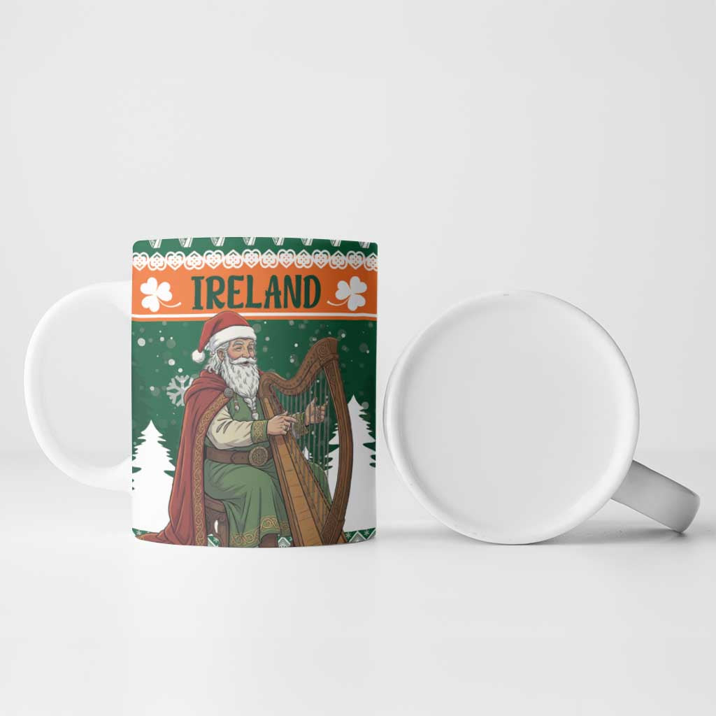 Ireland Christmas Personalized Ceramic Mug Daidi na Nollag With Irish Harp - Wonder Print Shop