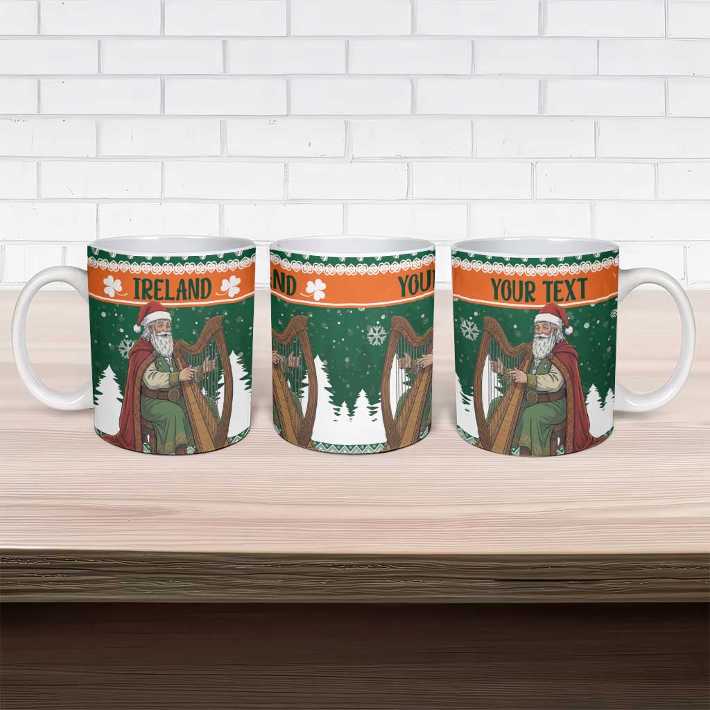 Ireland Christmas Personalized Ceramic Mug Daidi na Nollag With Irish Harp - Wonder Print Shop