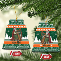 Ireland Christmas Personalized Ceramic Ornament Daidi na Nollag With Irish Harp - Wonder Print Shop