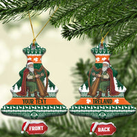 Ireland Christmas Personalized Ceramic Ornament Daidi na Nollag With Irish Harp - Wonder Print Shop