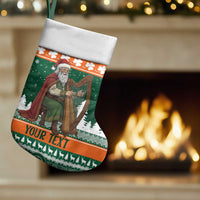 Ireland Christmas Personalized Christmas Stocking Daidi na Nollag With Irish Harp - Wonder Print Shop