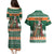 Ireland Christmas Personalized Couples Matching Puletasi and Hawaiian Shirt Daidi na Nollag With Irish Harp - Wonder Print Shop