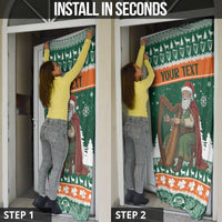 Ireland Christmas Personalized Door Cover Daidi na Nollag With Irish Harp - Wonder Print Shop