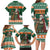 Ireland Christmas Personalized Family Matching Long Sleeve Bodycon Dress and Hawaiian Shirt Daidi na Nollag With Irish Harp - Wonder Print Shop