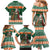 Ireland Christmas Personalized Family Matching Mermaid Dress and Hawaiian Shirt Daidi na Nollag With Irish Harp - Wonder Print Shop
