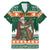 Ireland Christmas Personalized Family Matching Mermaid Dress and Hawaiian Shirt Daidi na Nollag With Irish Harp - Wonder Print Shop
