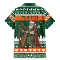 Ireland Christmas Personalized Family Matching Mermaid Dress and Hawaiian Shirt Daidi na Nollag With Irish Harp - Wonder Print Shop