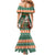 Ireland Christmas Personalized Family Matching Mermaid Dress and Hawaiian Shirt Daidi na Nollag With Irish Harp - Wonder Print Shop