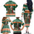 Ireland Christmas Personalized Family Matching Off The Shoulder Long Sleeve Dress and Hawaiian Shirt Daidi na Nollag With Irish Harp - Wonder Print Shop