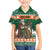 Ireland Christmas Personalized Family Matching Off The Shoulder Long Sleeve Dress and Hawaiian Shirt Daidi na Nollag With Irish Harp - Wonder Print Shop