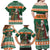 Ireland Christmas Personalized Family Matching Off Shoulder Maxi Dress and Hawaiian Shirt Daidi na Nollag With Irish Harp - Wonder Print Shop
