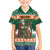 Ireland Christmas Personalized Family Matching Off Shoulder Maxi Dress and Hawaiian Shirt Daidi na Nollag With Irish Harp - Wonder Print Shop