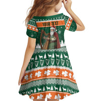 Ireland Christmas Personalized Family Matching Puletasi and Hawaiian Shirt Daidi na Nollag With Irish Harp - Wonder Print Shop