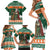 Ireland Christmas Personalized Family Matching Short Sleeve Bodycon Dress and Hawaiian Shirt Daidi na Nollag With Irish Harp - Wonder Print Shop