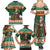 Ireland Christmas Personalized Family Matching Summer Maxi Dress and Hawaiian Shirt Daidi na Nollag With Irish Harp - Wonder Print Shop